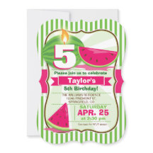 ピンク&グリーンスイカ、子供の誕生日パーティー