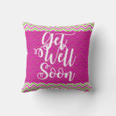 ピンク&グリーンストライプのがすぐに贈り物枕をよく クッション (裏面)