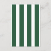 ピンク&グリーンストライプズビバリーヒルズホテル結婚ズ エンクロージャーカード (裏面)