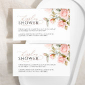 ピンク&グリーンディスプレイシャワーチケットエンクロージャカード エンクロージャーカード