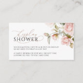 ピンク&グリーンディスプレイシャワーチケットエンクロージャカード エンクロージャーカード (正面)