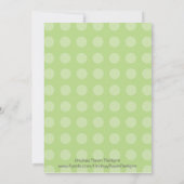 ピンク+グリーンバーディパーティの招待状 招待状 (裏面)