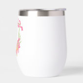 ピンク&グリーンピックボールパドルモノグラムクレスト (左面)