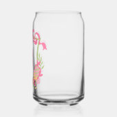 ピンク&グリーンピックボールパドルモノグラムクレスト ガラス缶 (左)