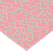 ピンク&グリーンレトロサイケデリックデザイン テーブルクロス (アングル)