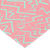 ピンク&グリーンレトロサイケデリックデザイン ミディアムテーブルランナー (コーナー)