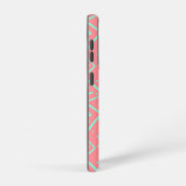 ピンク&グリーンレトロサイケデリックデザイン SAMSUNG GALAXYケース (右側面)