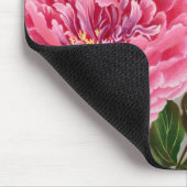 ピンク・グリーン日本のフラワーマウスパッド マウスパッド (コーナー)