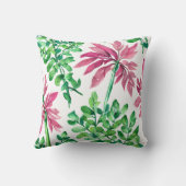 ピンク&グリーン植物学 クッション (裏面)
