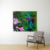 ピンク&グリーン葉タペストリー タペストリー (インサイチュ(横))