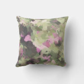 ピンク&グリーン迷彩柄 クッション (裏面)