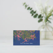 ピンク、グリーン、ネイビーの抽象芸術名刺 名刺 (スタンド正面)