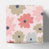 ピンク グリーン ブルー 花柄 パーティー ギフト ボックス (上部)