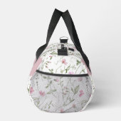 ピンク グリーン 水彩画 野の花 モノグラム ダッフルバッグ (右)