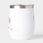 ピンク&グレーダイヤモンドワイングラスバチェロレッテ (左面)