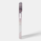 ピンク グレー アルコールインクウォッシュ モノグラムイニシャル 名前 Case-Mate iPhoneケース (裏面 / 右)