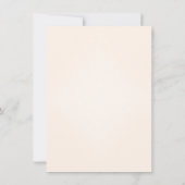 ピンク、グレー、クリームのポスター風方向カード 招待状 (裏面)