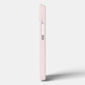 ピンク グレー シルバー フラワーモノグラムイニシャル Case-Mate iPhoneケース (裏面 / 左)