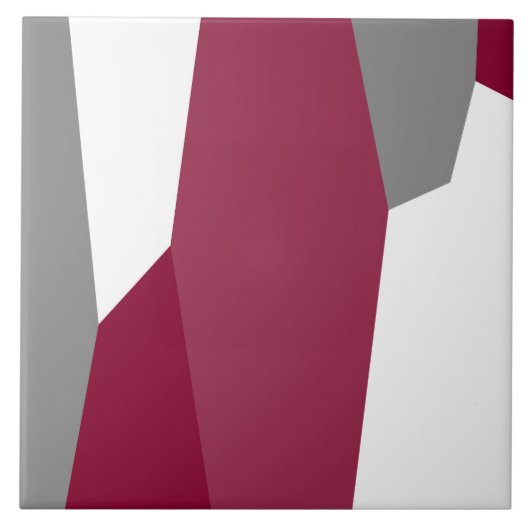 ピンク グレー ホワイト タイル (正面)