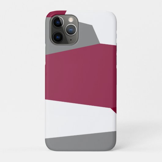 ピンク グレー ホワイト 抽象画 Case-Mate iPhoneケース (裏)