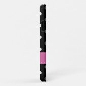 ピンク、グレー、白黒水玉模様 Case-Mate iPhoneケース (裏面/右)
