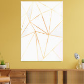 ピンク、グレー、金ゴールド地域 キャンバスプリント (インサイチュ (リビング))