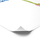 ピンク，コラージュ，コケ名門私立校風のット，トレンディー，沿岸， ポスター (コーナー)