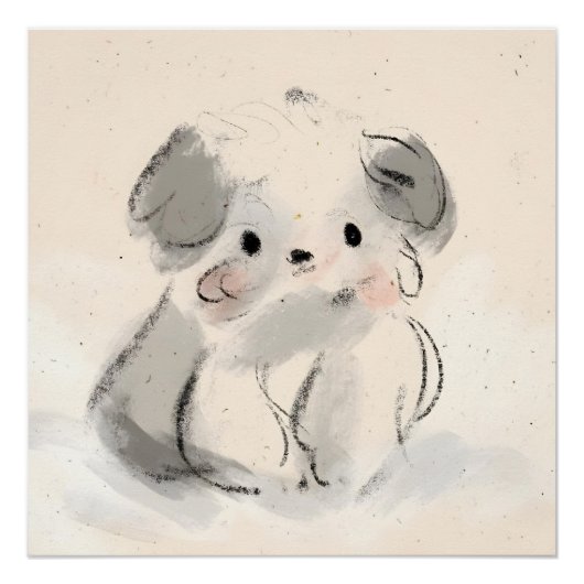 ピンク，コラージュ，コケ名門私立校風のット，トレンディー，沿岸， ポスター (正面)