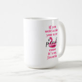 ピンク –  コーヒーマグカップ (正面右)