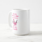 ピンク –  コーヒーマグカップ (正面左)