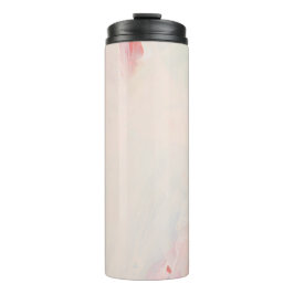 ピンク&コーラル抽象芸術ア絵を描ートの名前 タンブラー