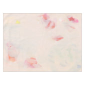 ピンク&コーラル抽象芸術ア絵画ートのカスタム文字 テーブルクロス (正面(横))