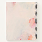 ピンク&コーラル抽象芸術フローラ芸術感謝ジャーナル ノートブック (裏面)
