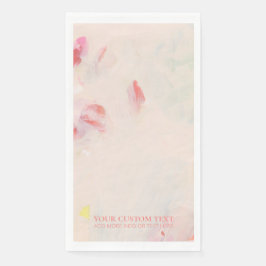 ピンク＆コーラル アブストラクト アート 絵画 オーダーメイド テキスト