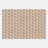 ピンク+ゴールデンポップ・アートのアートカセット包装紙彼女 ラッピングペーパーシート (正面2)