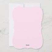 ピンク&ゴールドフォイルハッピーホリデーとスノーフレーク シーズンカード (裏面)