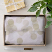 ピンク＆ゴールド シャイマー グリッター ドット 薄葉紙 (ギフト)