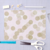 ピンク＆ゴールド シャイマー グリッター ドット 薄葉紙 (クラフト)