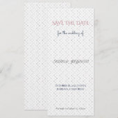 ピンク＆ゴールド Save the Date | フォトテンプレート セーブザデート (正面/裏面)