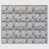 ピンク·サエレガントンタIIシック·クリスマス ラッピングペーパー (フラット)