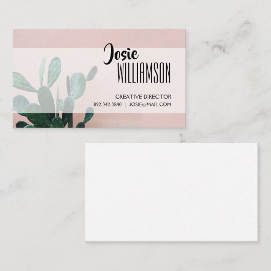 ピンク·サモダンクタス 名刺 (正面/裏面)