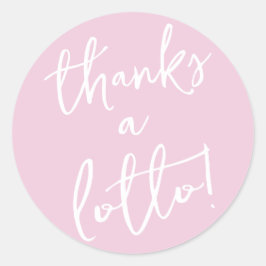 ピンク サンクス ア ロット スティッカー くじ券 プチギフト ラウンドシール