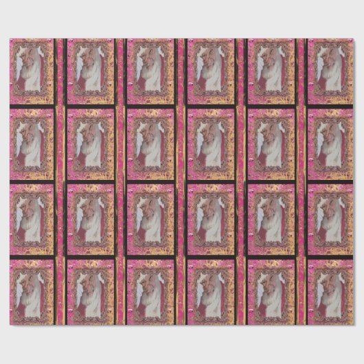 ピンク·サンタの謎のクリスビクトリアンマス ラッピングペーパー (フラット)