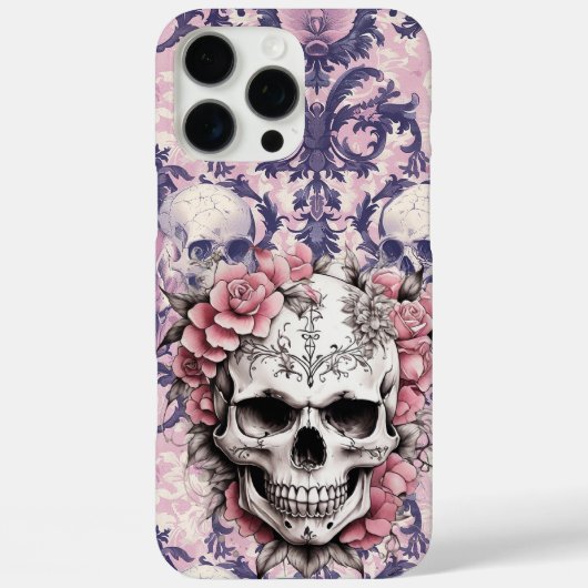 ピンク シュガー スカル Case-Mate iPhoneケース (裏面)