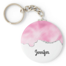 ピンク&シルバーフェイクグリッター縁どスタイリッシュR