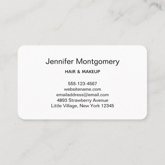 ピンク&シルバーフェイクグリッター縁どスタイリッシュR 名刺 (裏面)