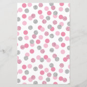 ピンク&シルバー赤ちゃんシャワー推測ベビー食品ゲーム (裏面)