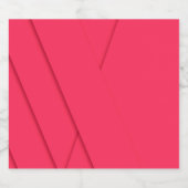 ピンク, シンプル, モダン, エレガント, クール, トレンディなアート ビールラベル (シングルラベル)