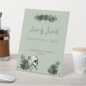 ピンク スカル＆ローズ アイリッシュ ブライダル シャワー フェイバーズ サイン (インサイチュ)