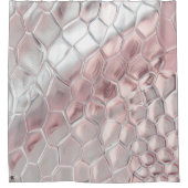 ピンク&スムーズアニマルプリント シャワーカーテン (正面)